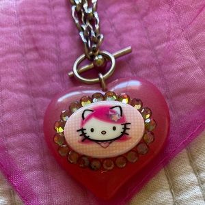 Tarina Tarantino Hello Kitty Pink Head Necklace